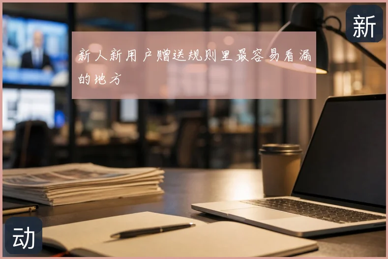 新人新用户赠送规则里最容易看漏的地方
